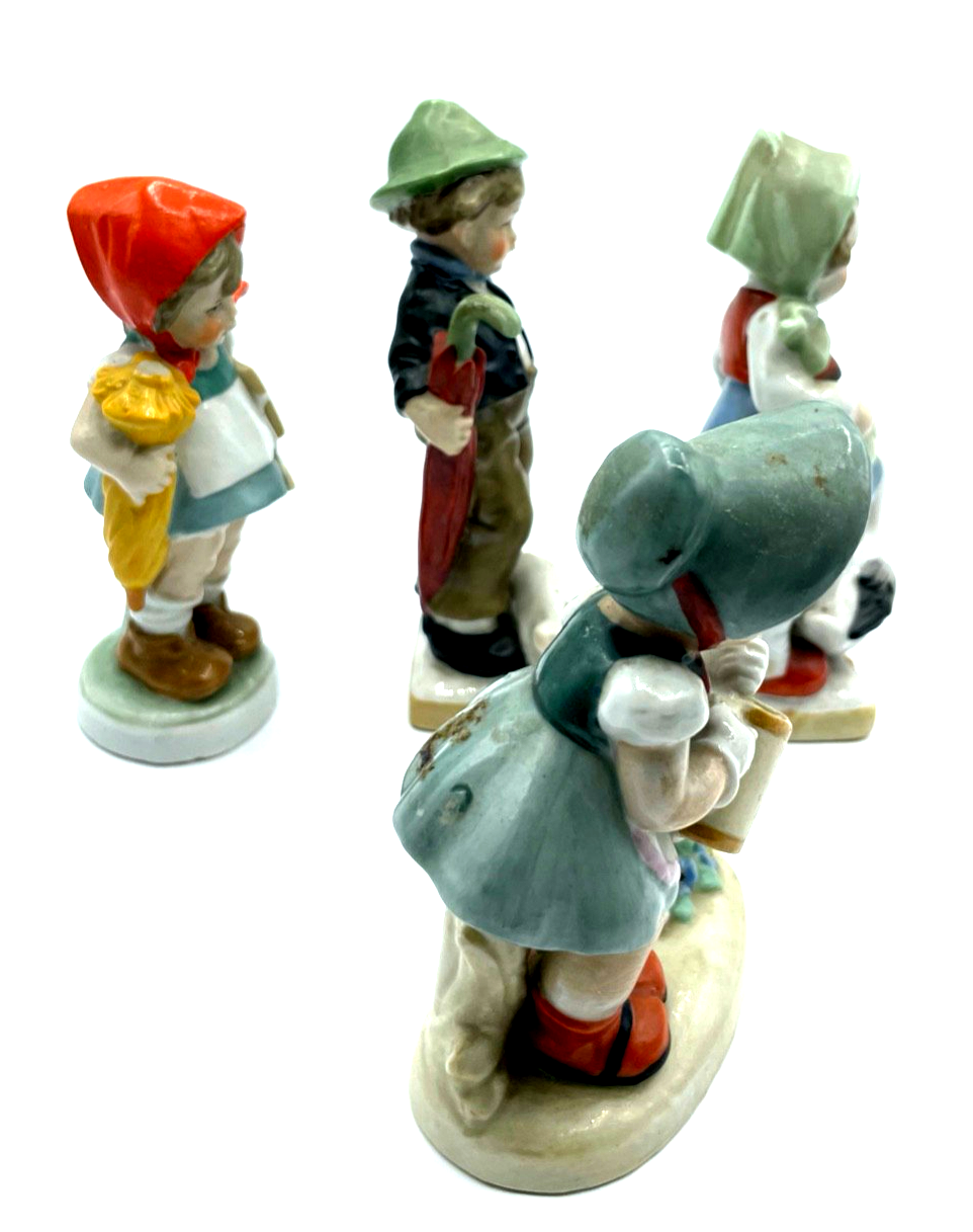4 alte Kinder Porzellan Figuren Nippes um 1900 handbemalt allerliebst gepflegt5