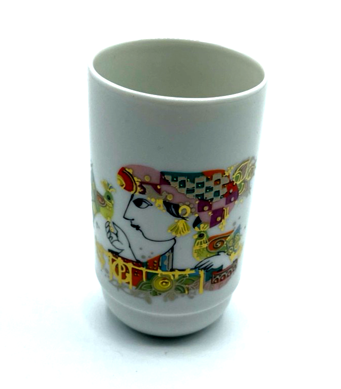 Vintage Rosenthal Porzellan Vase Miniatur B. Wiinblad Dekor H 8 cm top gepflegt1