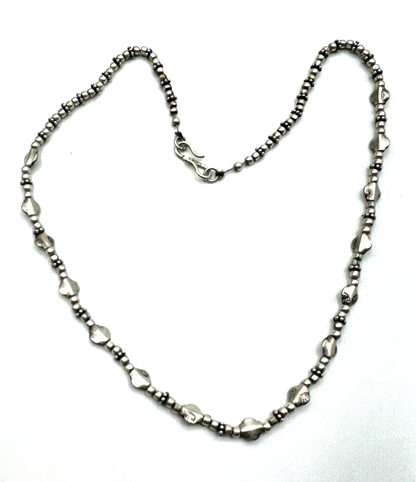 Aparte Ethno Silberkette Collier 925 Silber L 44,5 cm Handarbeit ungetragen1