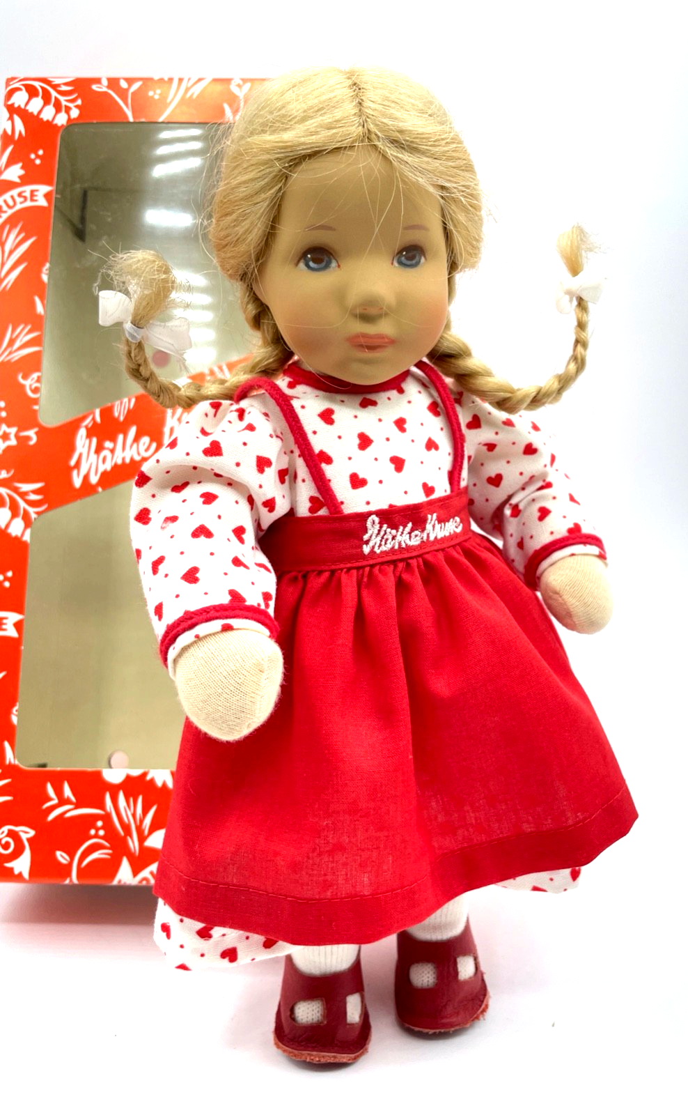 Käthe Kruse Puppe Herzlieb 25 cm unbespielt mit Original Karton sehr gepflegt3