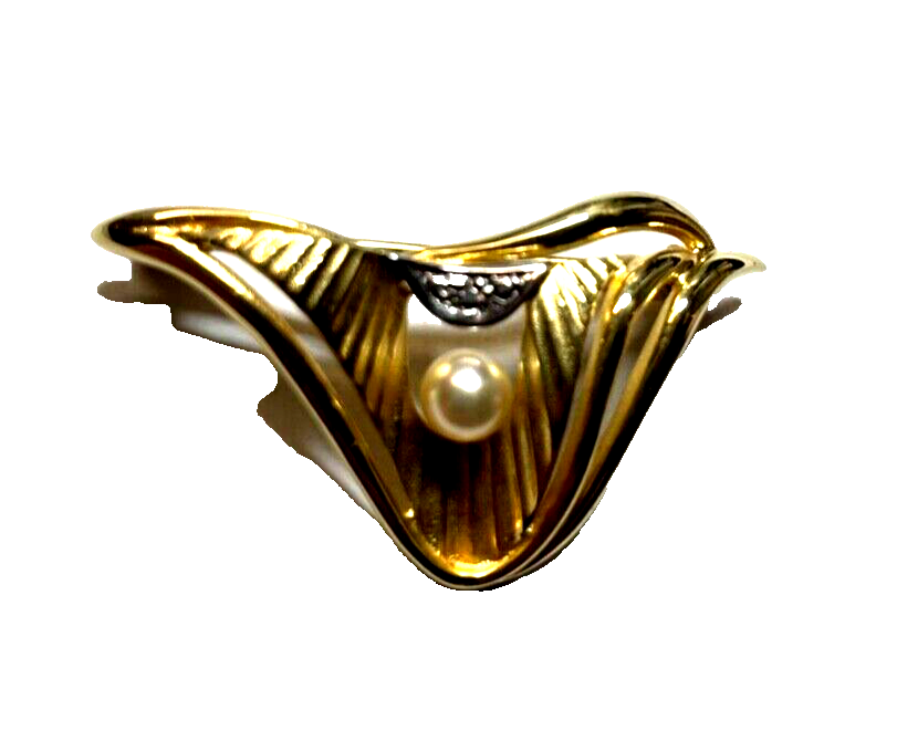 TEKA Klassische Eleganz Brosche Anstecknadel vintage Amerik. Double wie neu!!!0