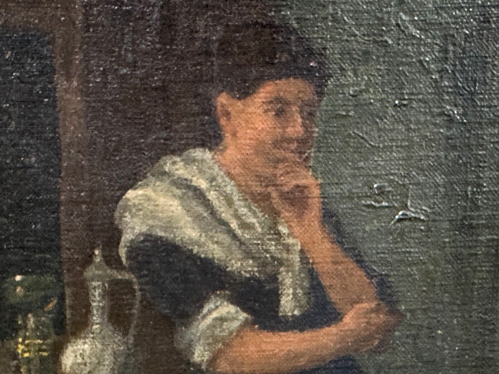 Wilhelm Friedrich Giessel 1869-1938 - Herrenrunde - Öl Leinwand signiert - Genre4