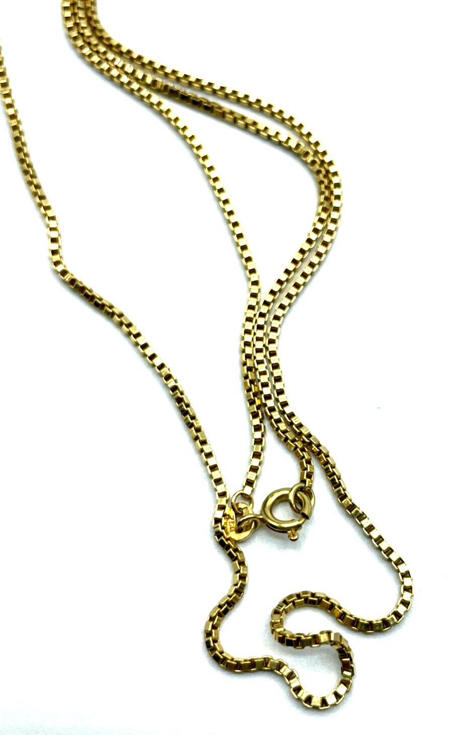750 Gold 18 K Gelbgold Kette Venezianerkette unisex L 61cm B 1mm gepfl. 10,79Gr4