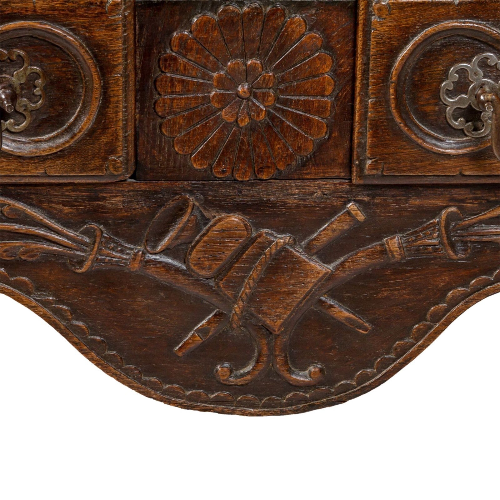 zweitüriger Lothringer Schrank - Vitrinenschrank - um 1780/90 - Eiche massiv4