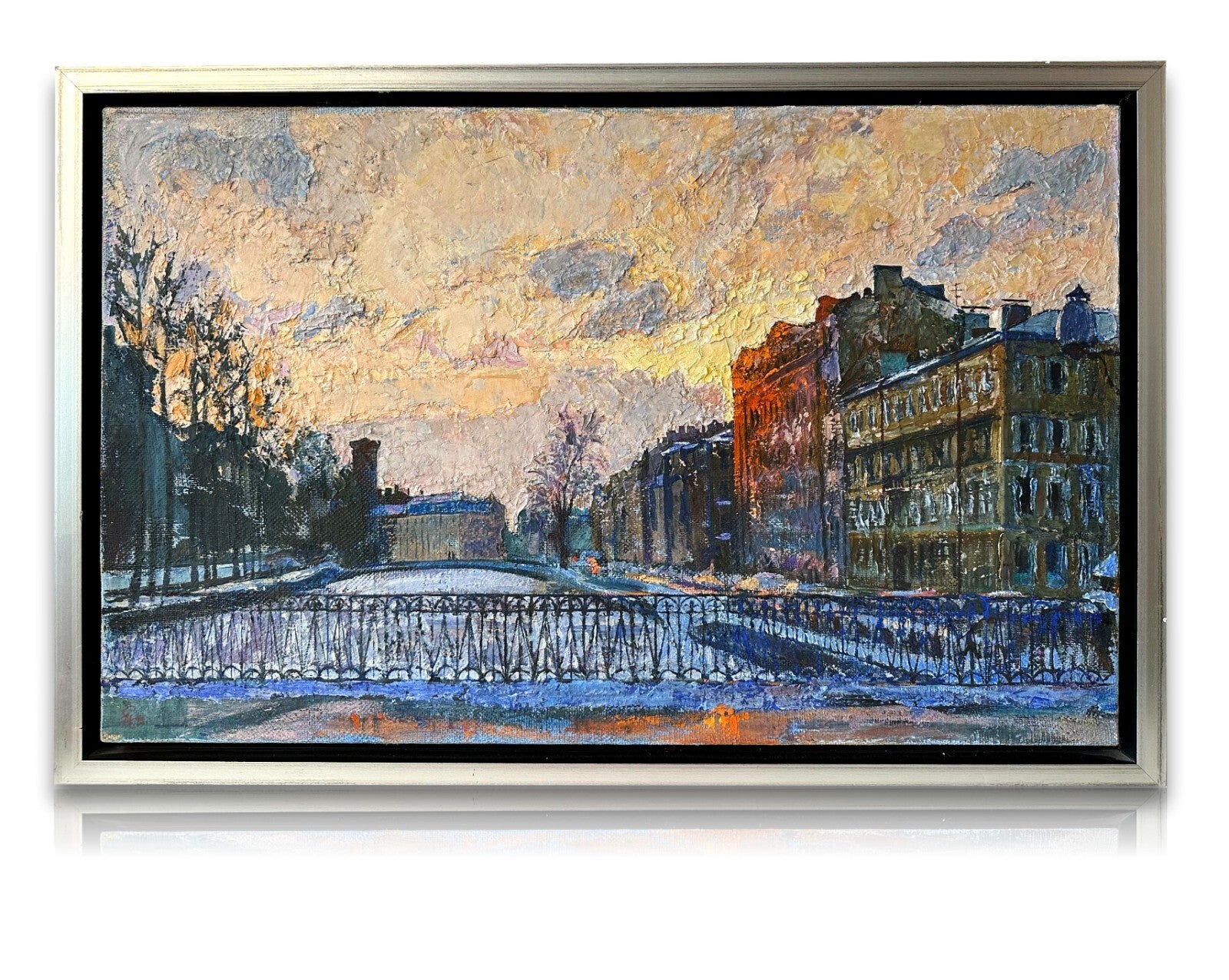 Öl auf Leinwand - Lisa Mikhailova - St. Petersburg Gribojedow-Kanal - signiert0