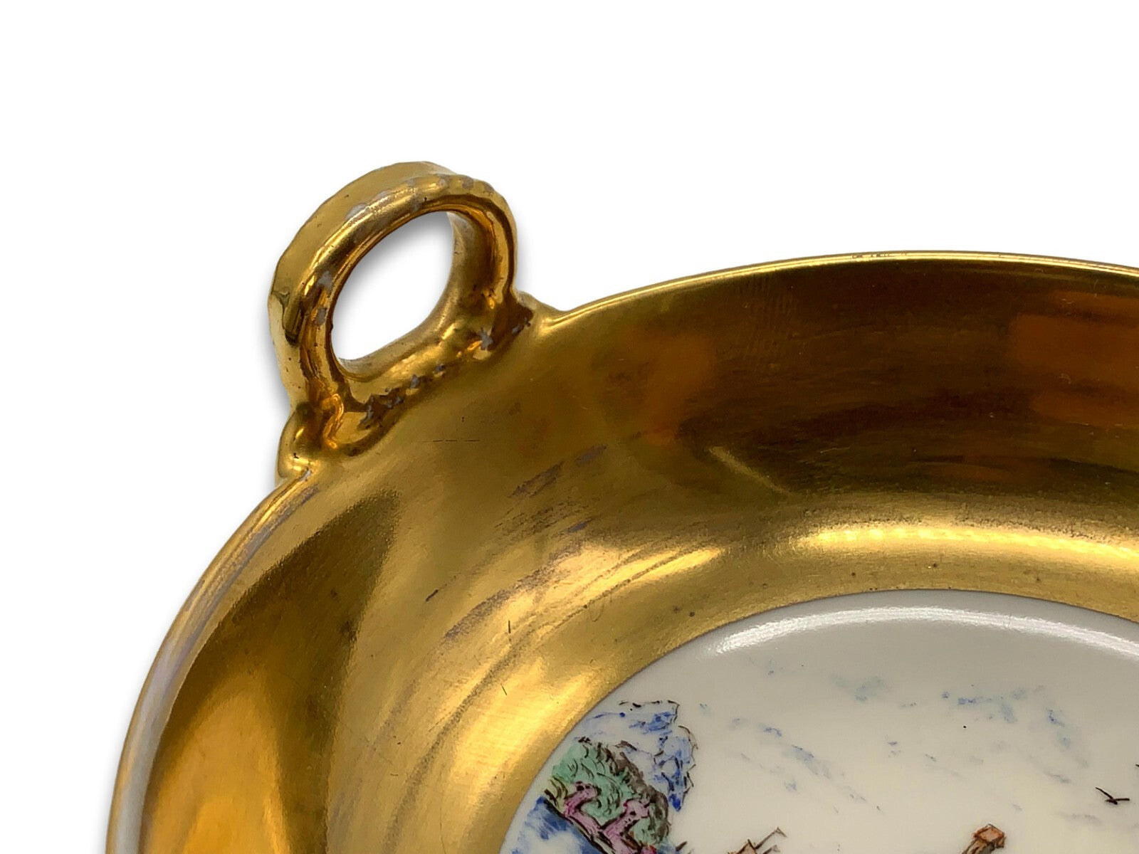 KPM Berlin - Ringhenkelschälchen  Porzellan - seltene Chinoiserie Bemalung4