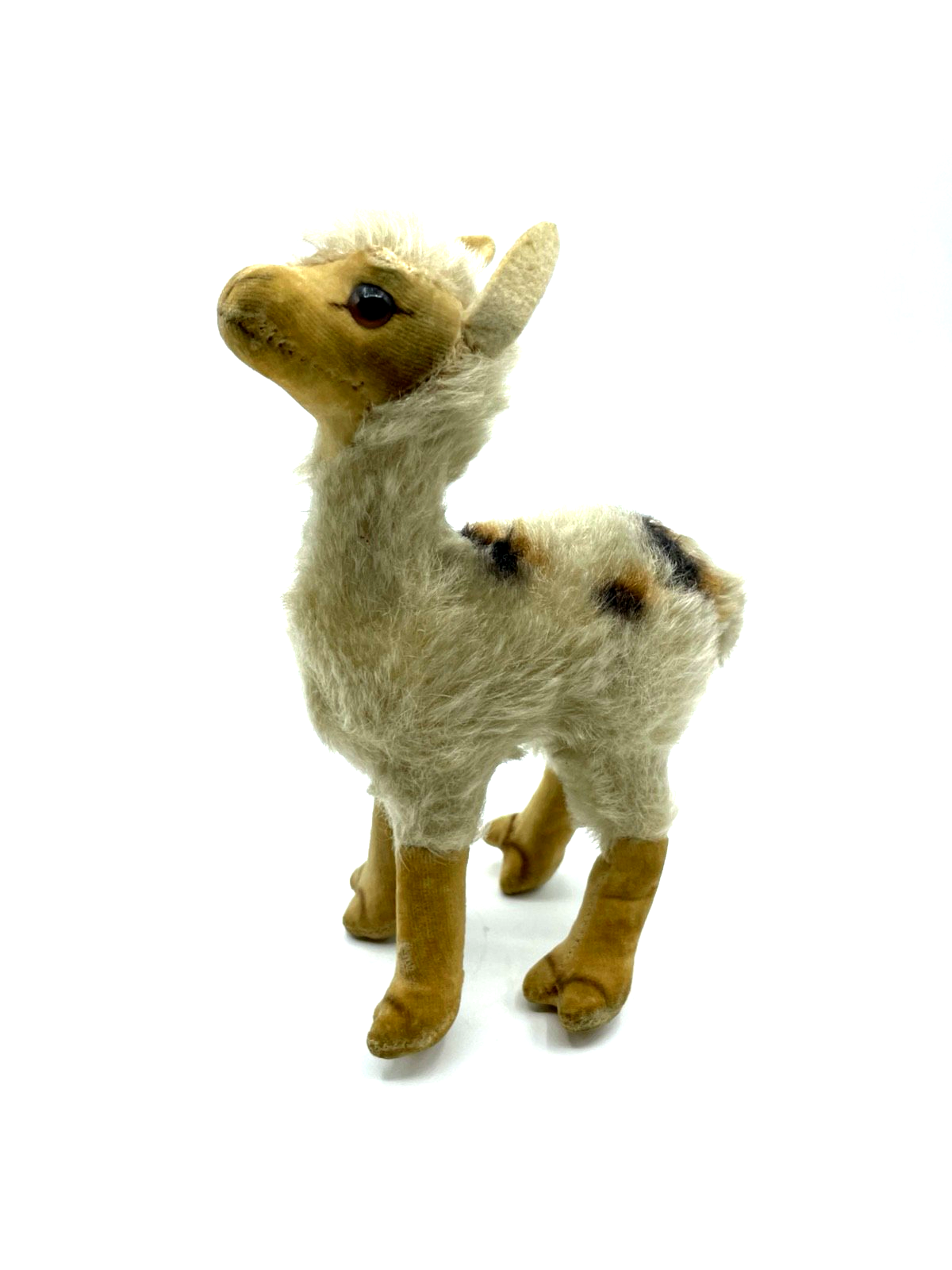 Vintage Steiff Mohair + Velours Lama  oder Alpacca ? ca. H 17 cm gepflegt0