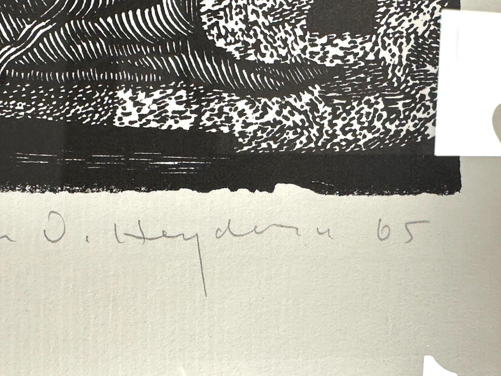 Volker Detlef Heydorn 1920-2004 - Holzschnitt - 1965 - signiert - datiert5