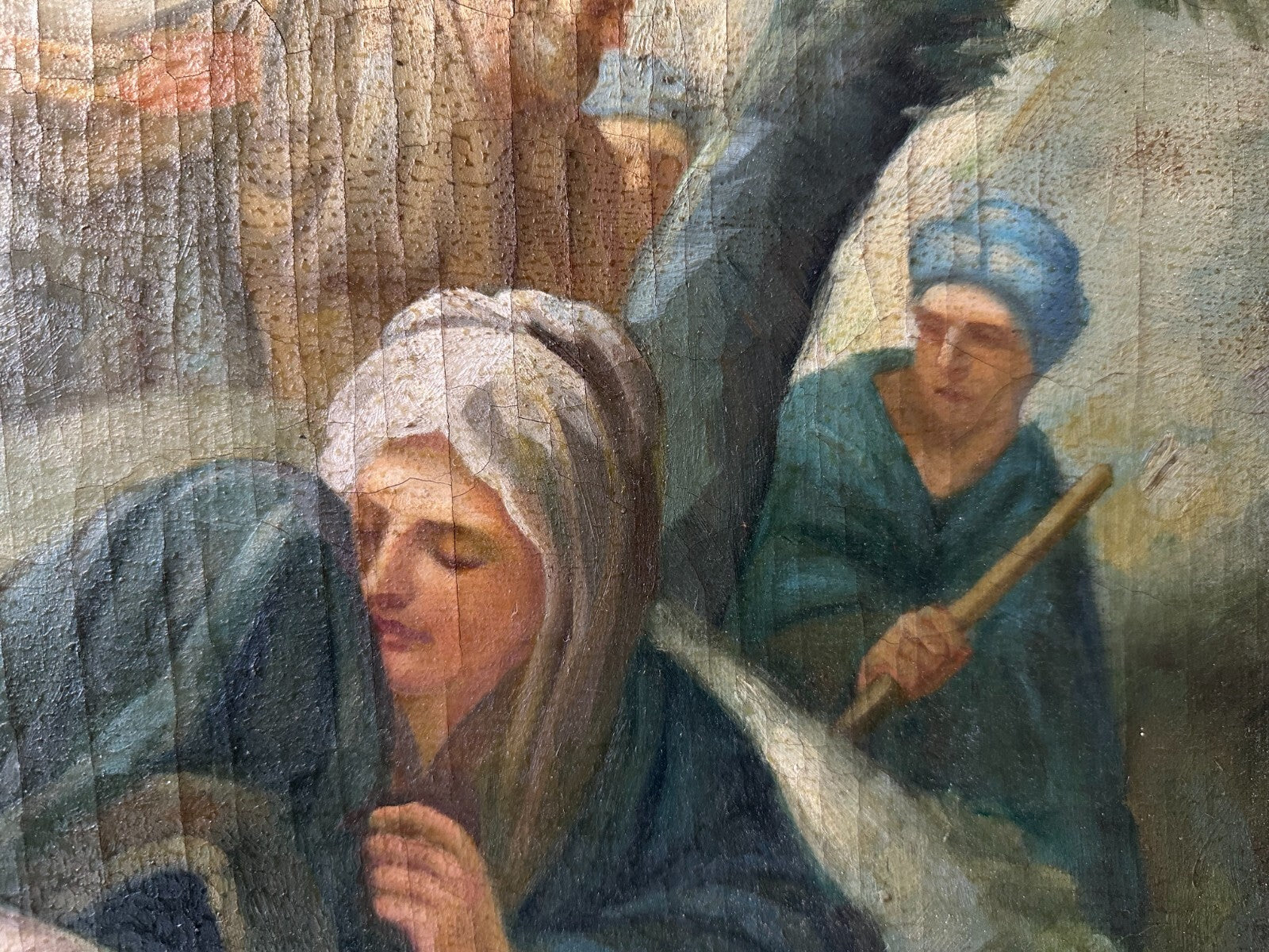 Öl auf Leinwand - Luca Giordano - Psyche abbandonata sulla in cima alla rupe7