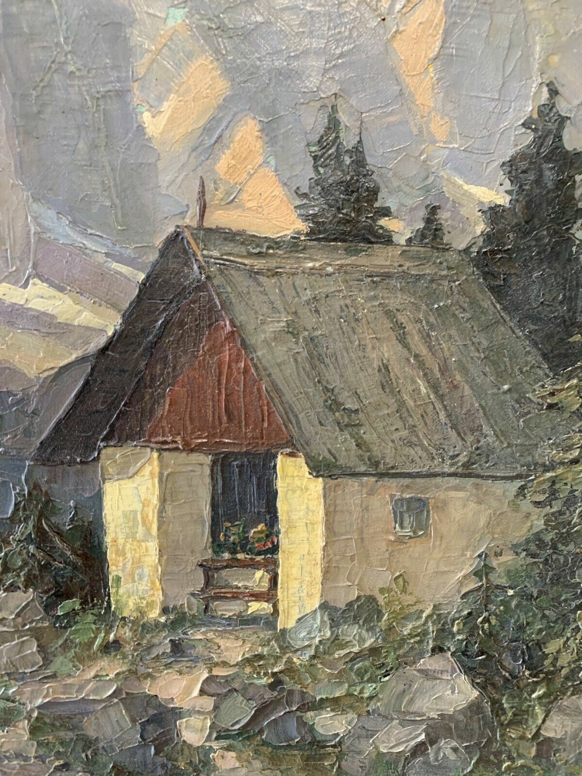 Adalbert Sutor - Ölgemälde - Öl auf Leinwand - ungerahmt - Tiroler Kapelle6