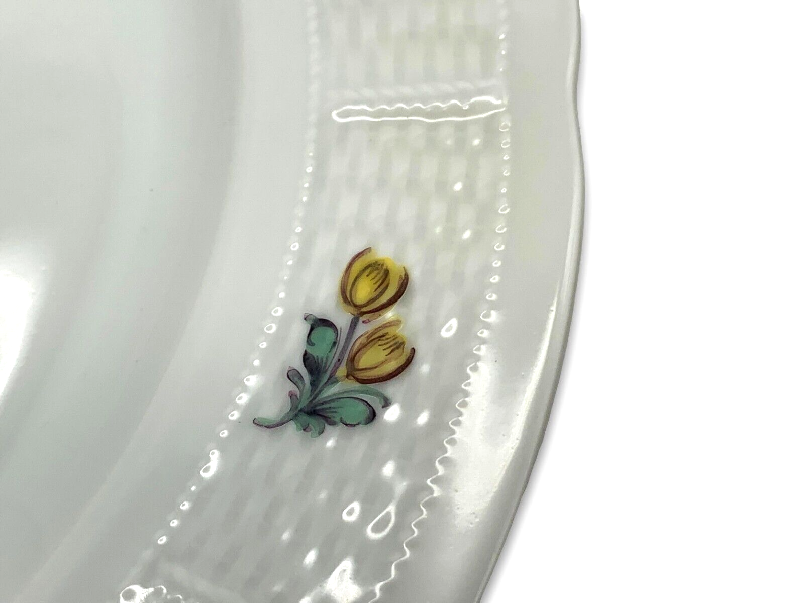 Nymphenburg - Porzellan Teller - Blumenbukett - ca 1920/30 - Streublumen Bukett4