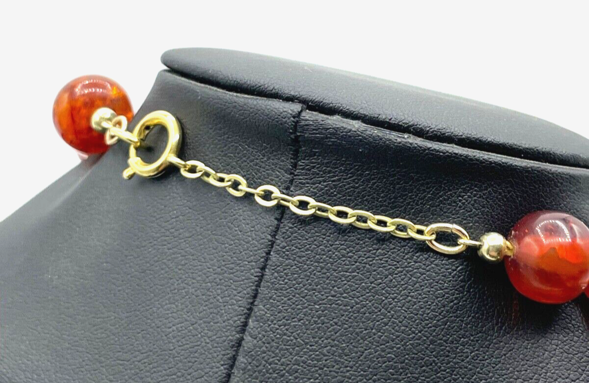 Vintage stattliche Bernstein Kette mit Inklusen amber necklace 59 Gramm L 43 cm4