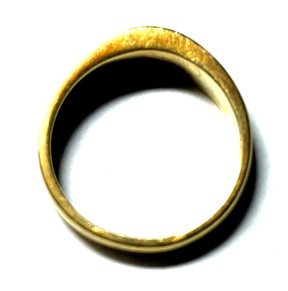 Massiver 750 Gold 18K Ring Solitär Brillant 0,1ct RG 54 Juwelier 6 Gramm gepfl.5