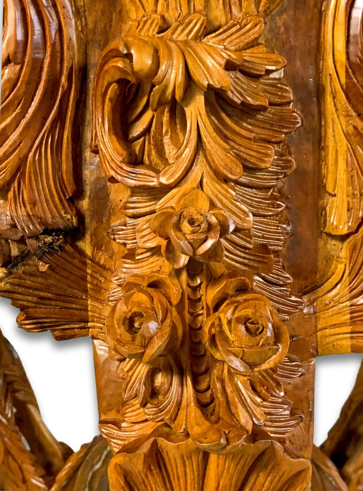 XXL Prunksäulen - Säulentische - Blumensäule - Barocke Schnitzerei - Handarbeit9