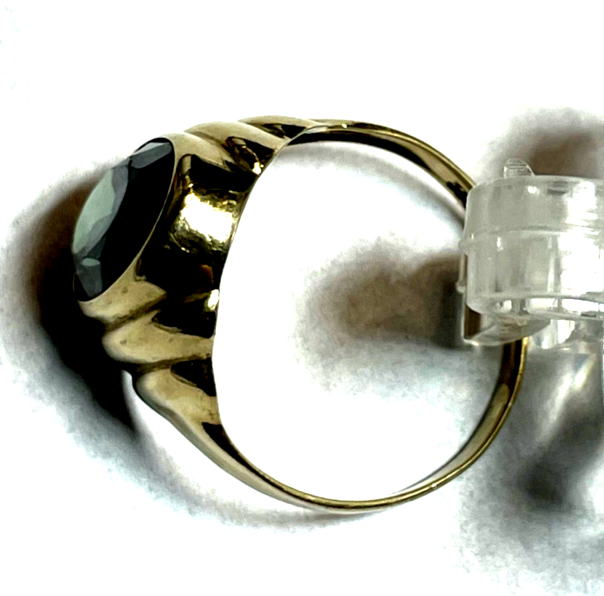 Vintage Design 333 Gold 8 K Ring Turmalin Ø 17 mm RG 54 Juwelier gebraucht5