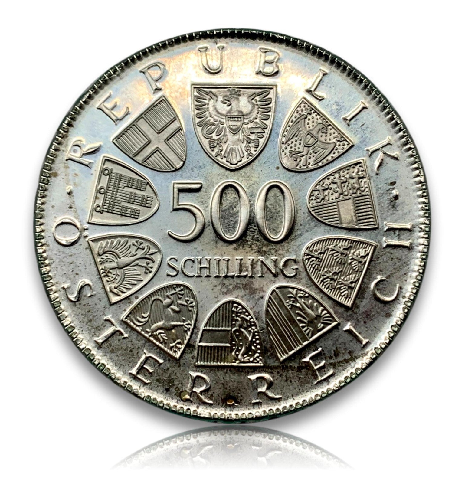 500 Schilling Österreich - Silber Münze - 1500. Todestag heiligen Serverin - PP1