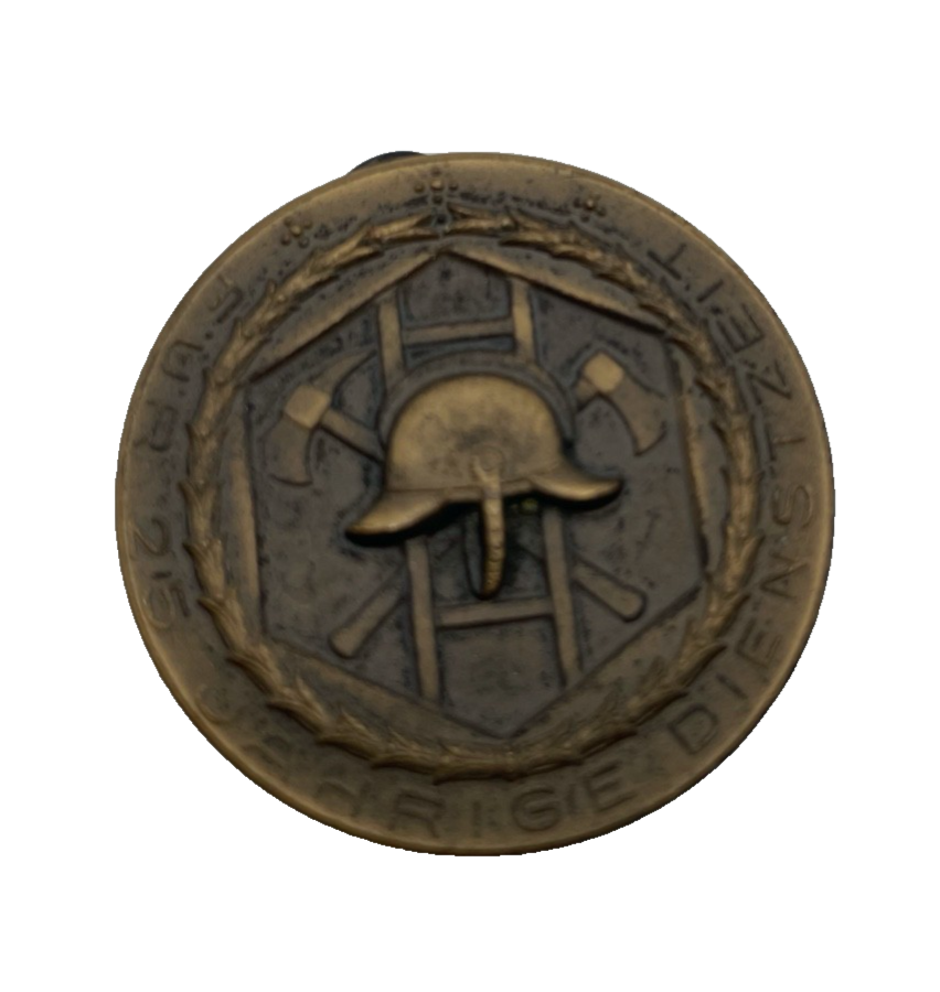 Württemberg Feuerwehr-Dienstehrenzeichen 25 J Bronzemedaille o. J. Ø 37 mm1