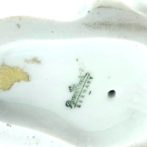 Vintage gr. Rosenthal Porzellan lachender Hase weiß H 15,5 cm top gepflegt7