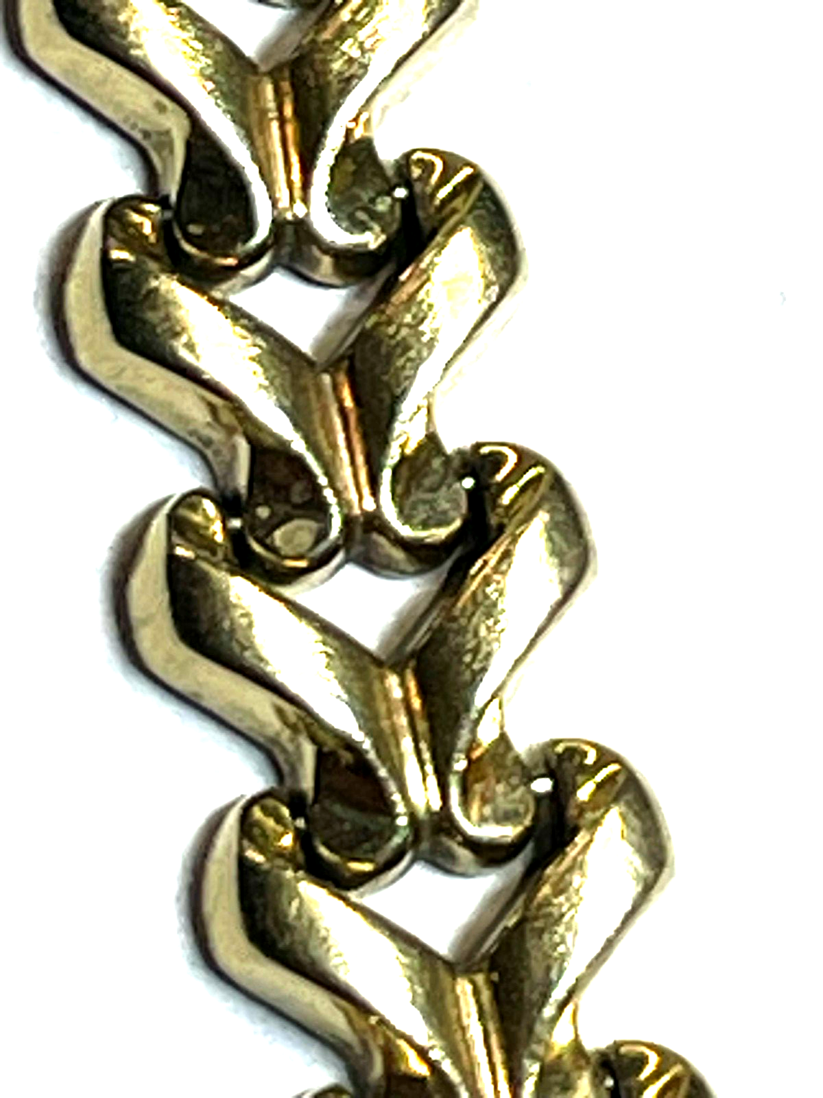 Solides 585 Gold 14 K apartes Armband Juwelier L 18,5 cm B 13 mm gepflegt 16,812