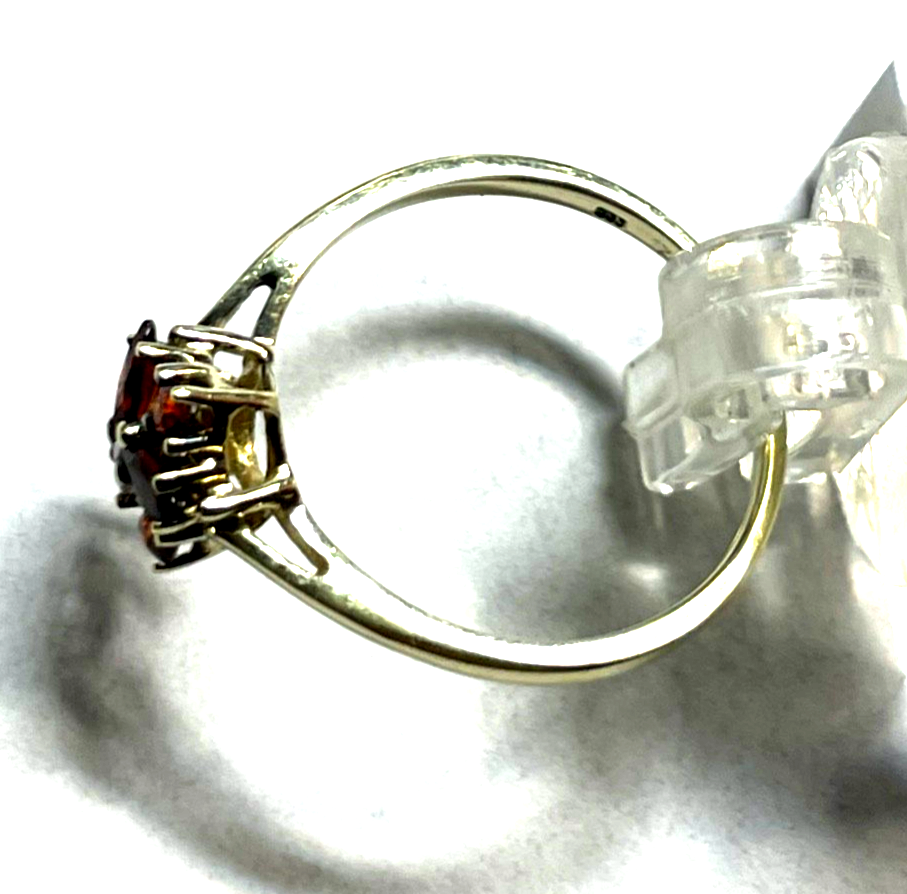 Aparter  333 Gold 8 K Ring 6 x Granat Ø 16,8 mm RG 53 solide Handarbeit Juwelier5