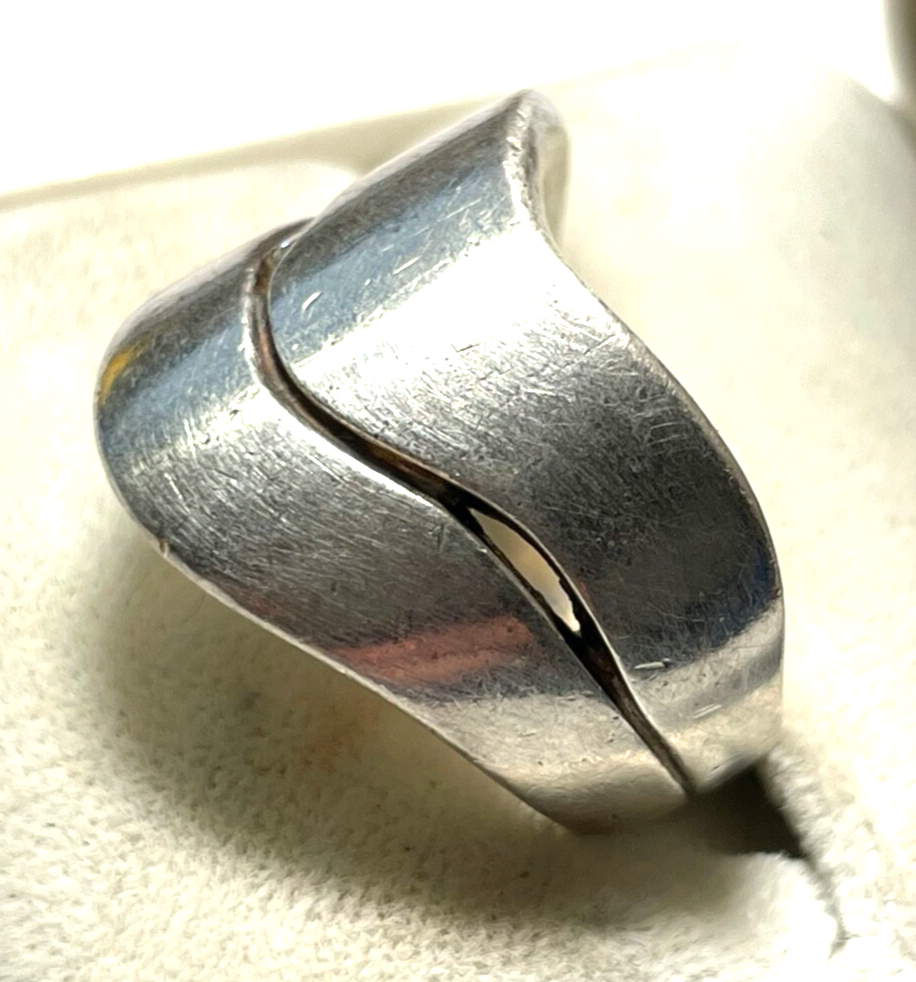 Massiver 925 Silber Designer Ring QUINN mit 3 Brillanten 0,06 ct RG 55 Ø 17,5 mm3