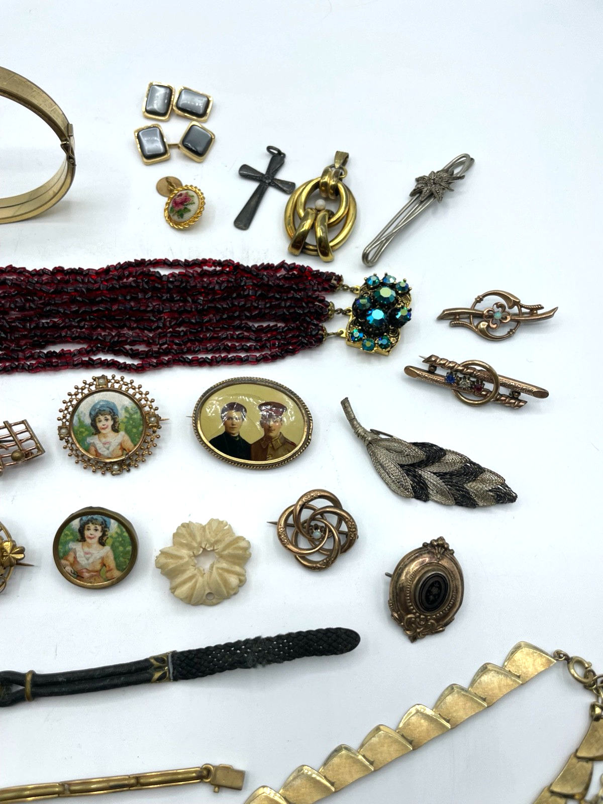 Antik Schmuck Konvolut Golddouble Dubleegold Basteln Umarbeiten + Tragen4