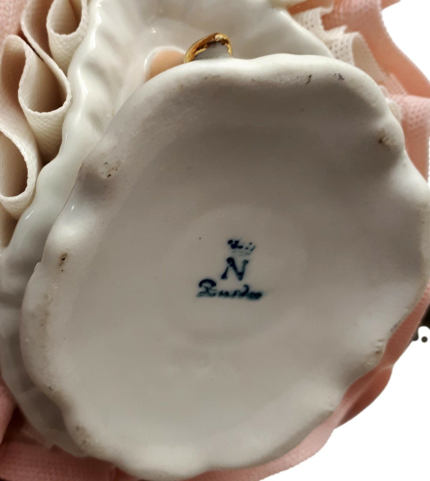 Sandizell Höffner & Co - Porzellanfigur 'feine Dame' - polychrohme Bemalung8