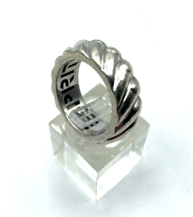 Massiver 925 Sterling Silber Bandring ESPRIT top gepfl. über 10 Gramm RG 55 B8mm0