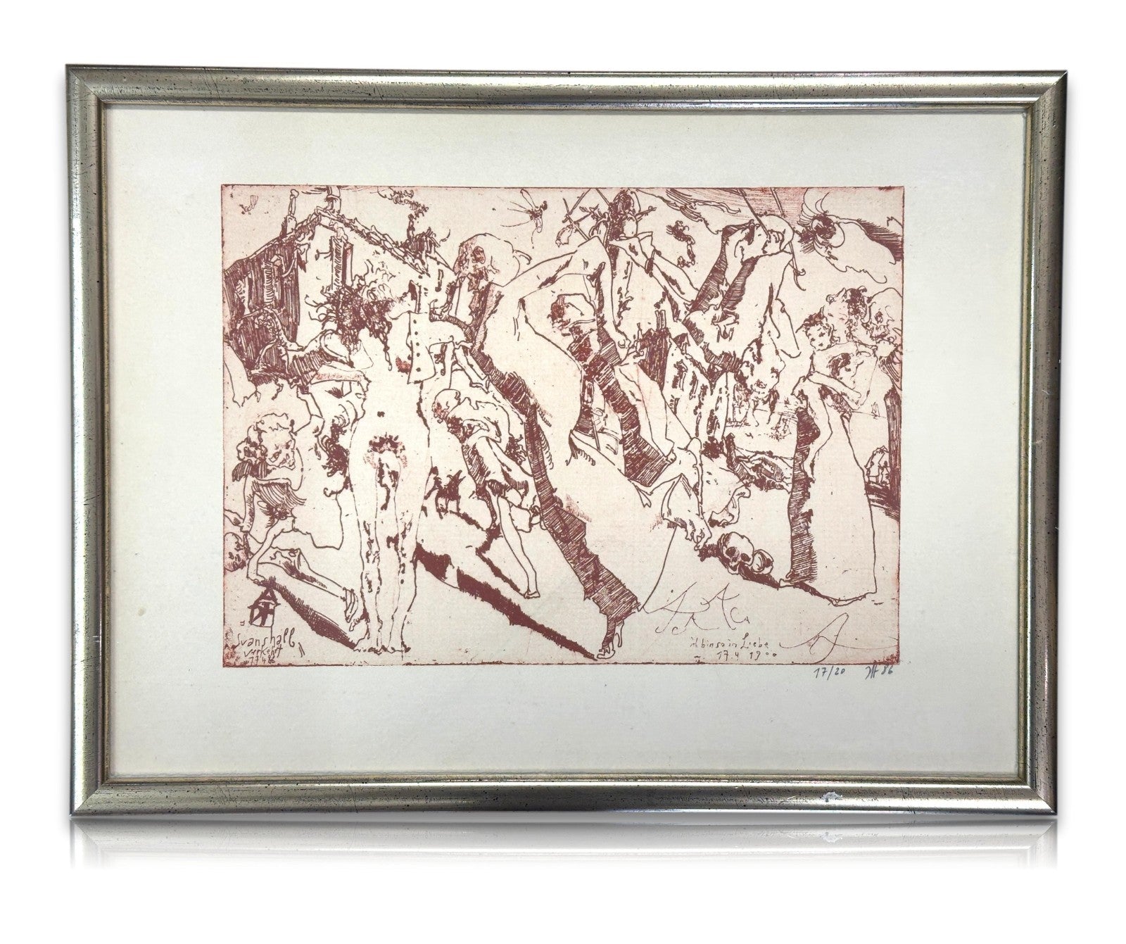 Horst Janssen – „Svanshall verkehrt“ - 1986 – signierte Lithografie (17/20)  RAR0