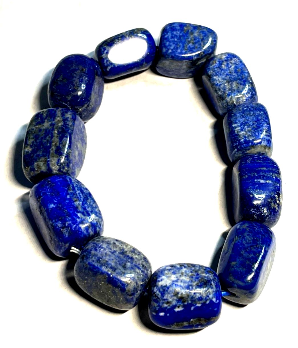 Großes natürliches Lapislazuli Cluster Armband unisex Statement über 100 Gramm4