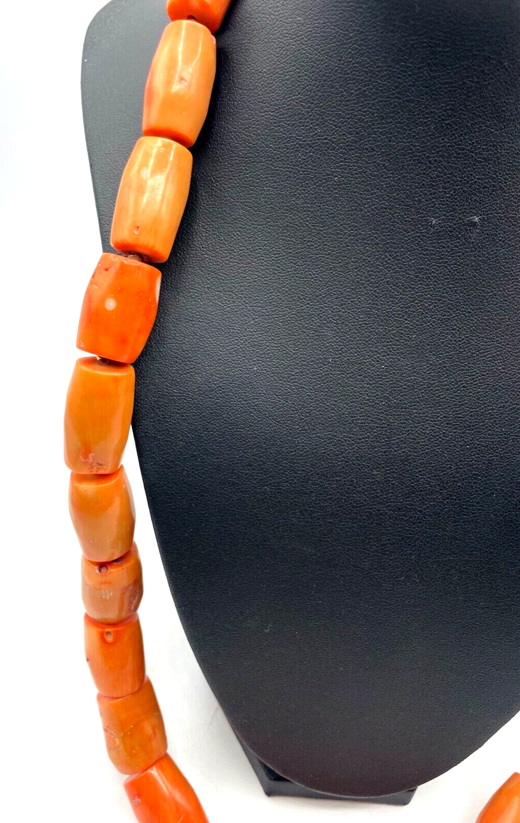 Mega Korallen Kette Statement Kette Koralle Lachs farb. im Verlauf L 70cm10