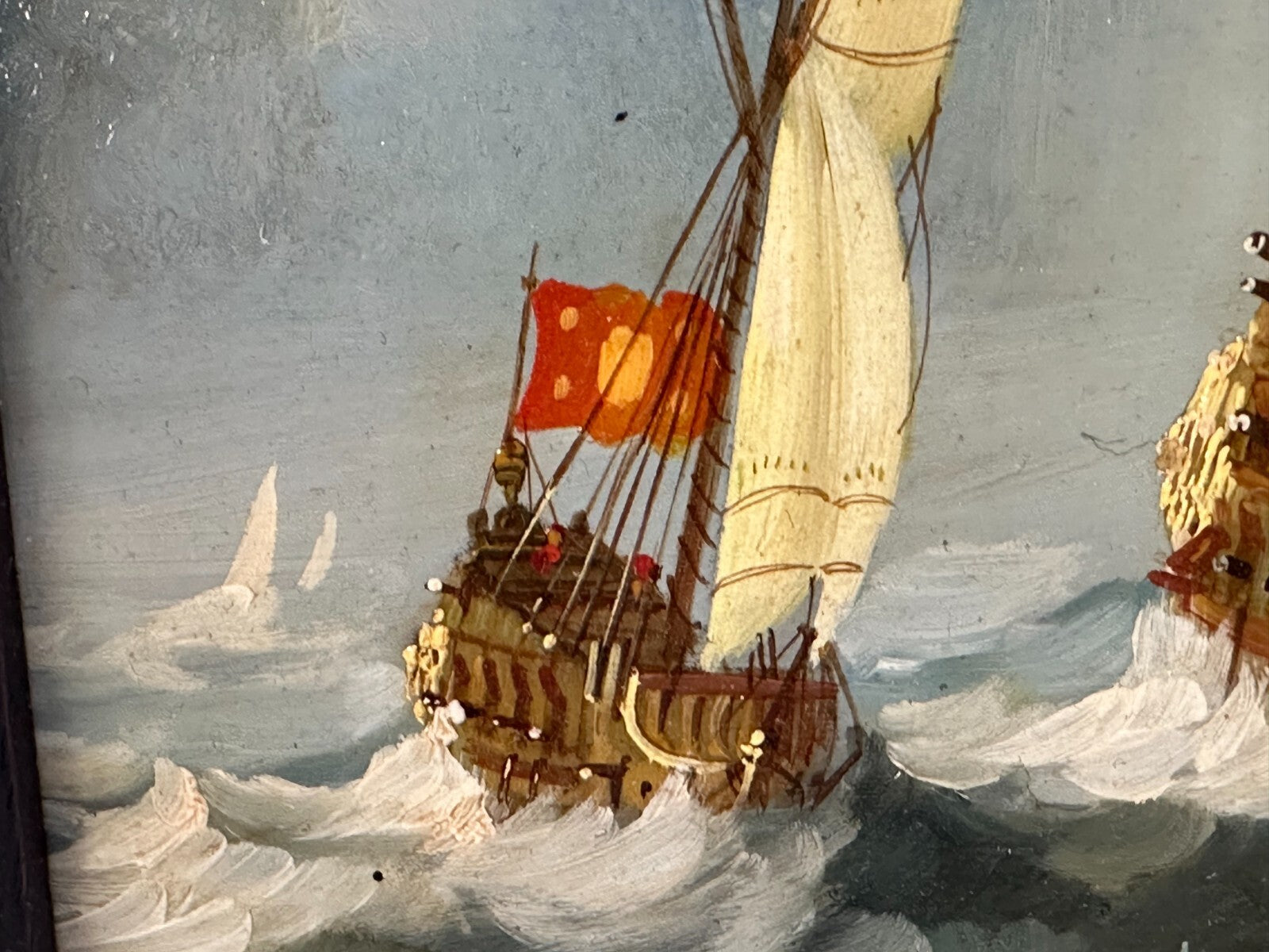 van Hamm - maritime Malerei - Öl auf Platte - gerahmt - El Gran Grífon3