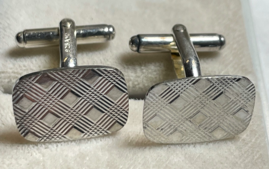 Vintage A*D Andreas Daub 925 Silber Manschettenknöpfe klassisch elegant gepflegt0