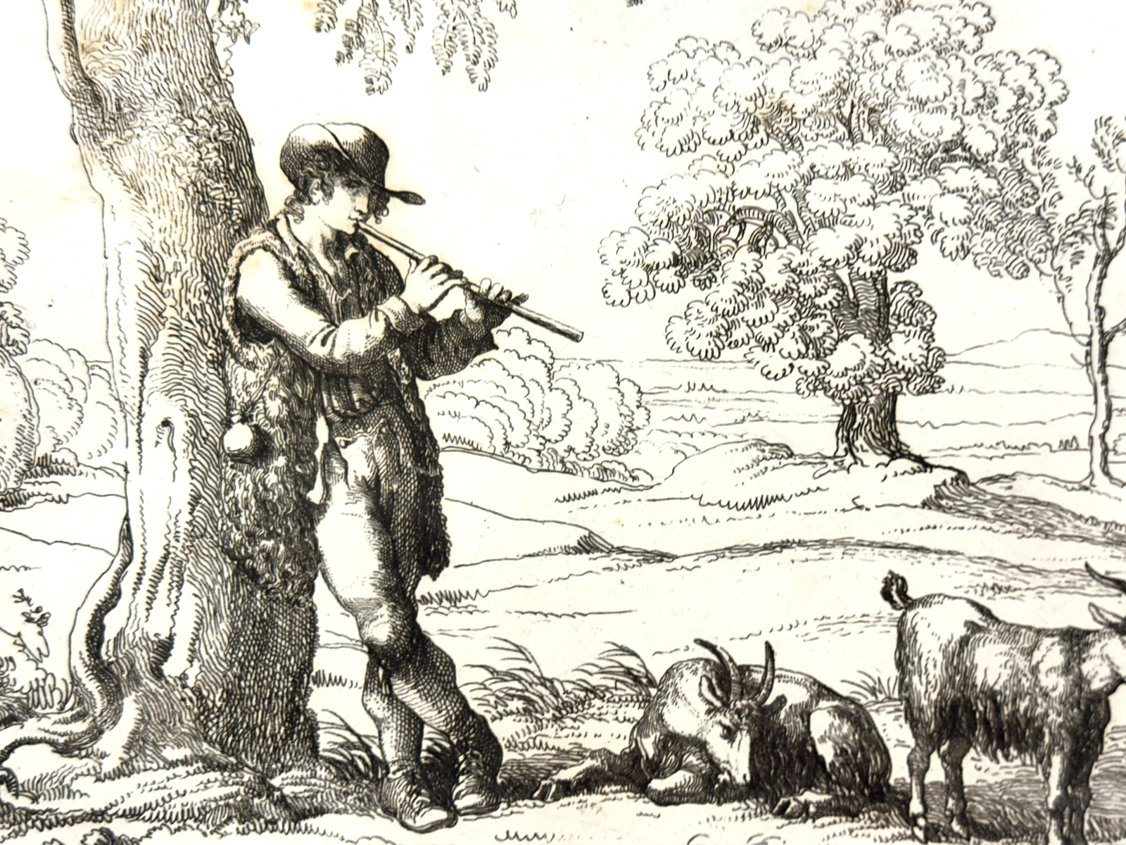 Bartolomeo Pinelli 1809 – Originalradierung „Pastore, Guardiano di Armenti"2