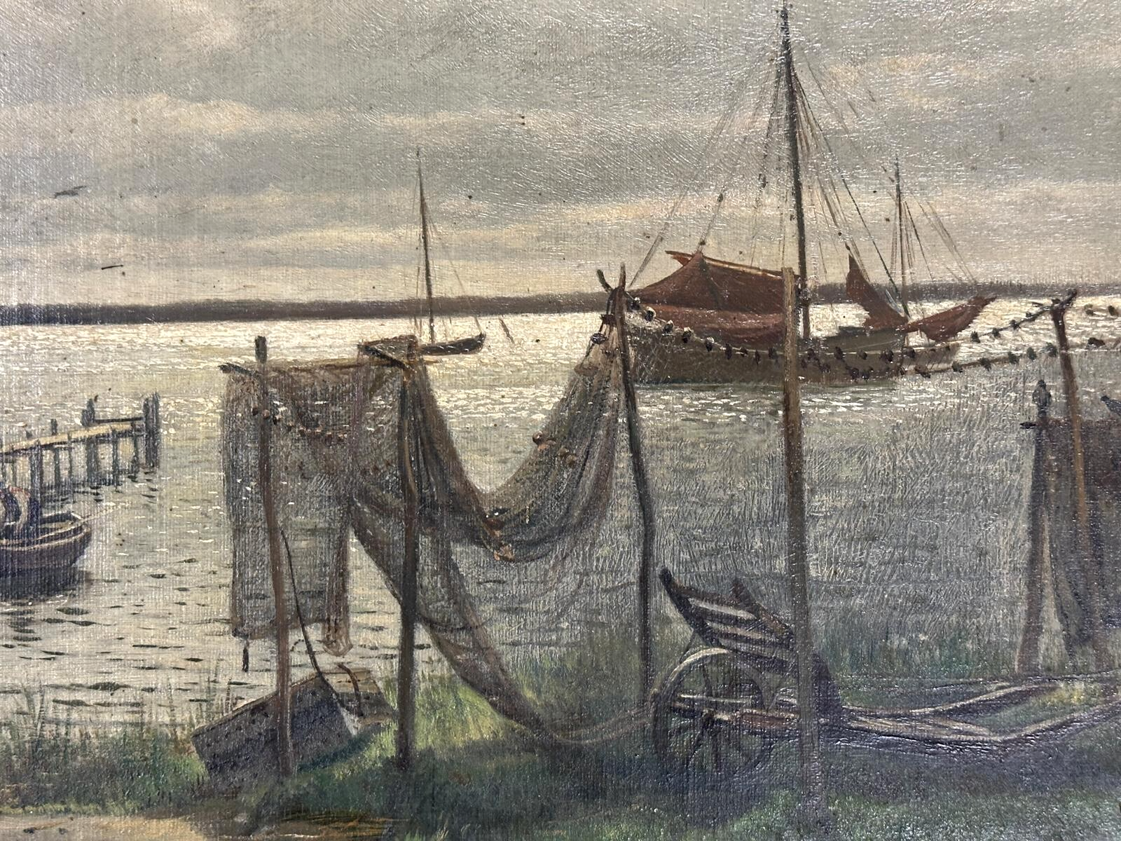 Hans Schleich - 1834-1912 - Insel Rügen - Öl auf Leinwand auf Platte - signiert6