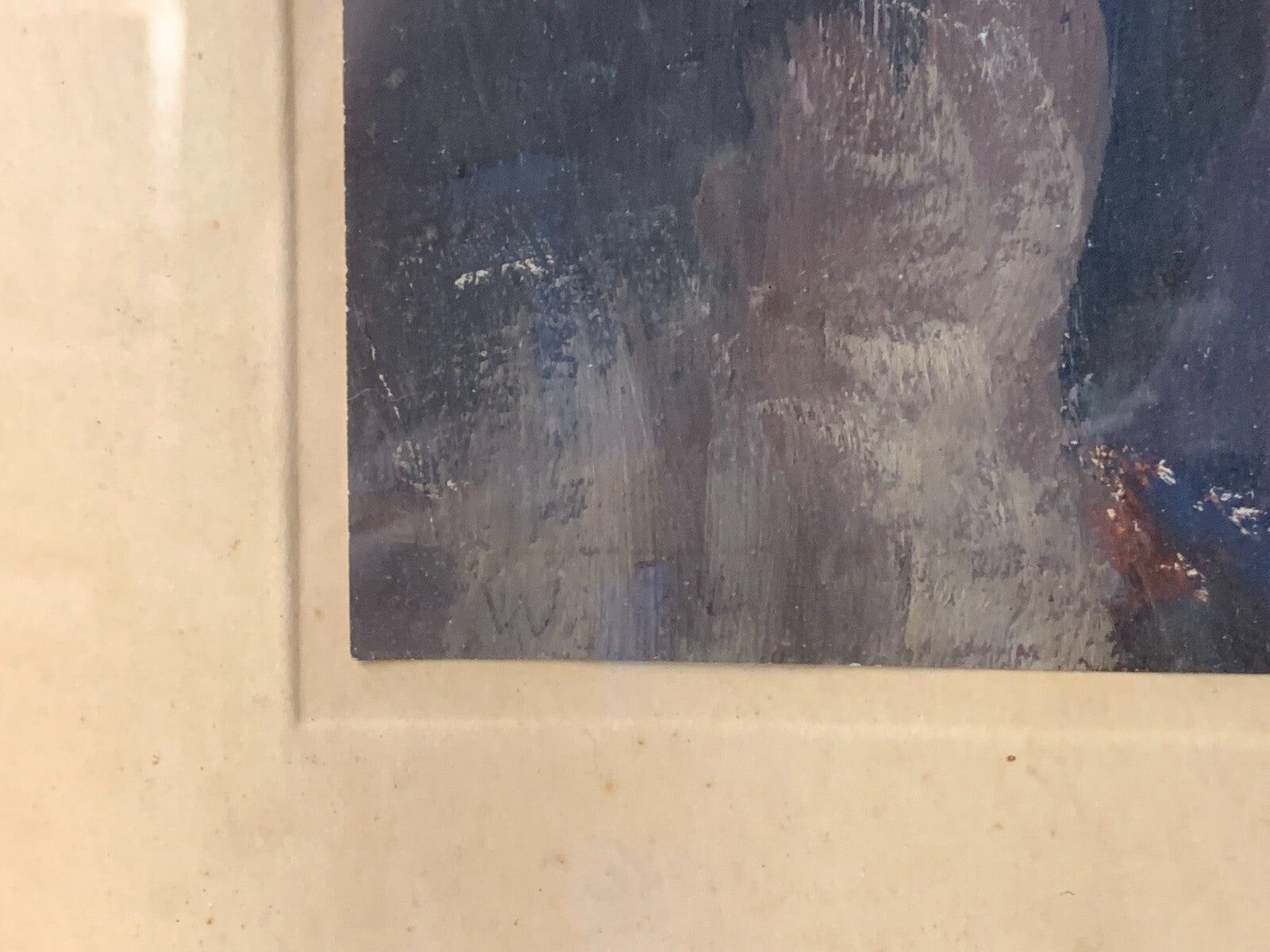 Expressionismus - Industrie Gemälde - Tempera Papier 1954 - gerahmt hinter Glas6