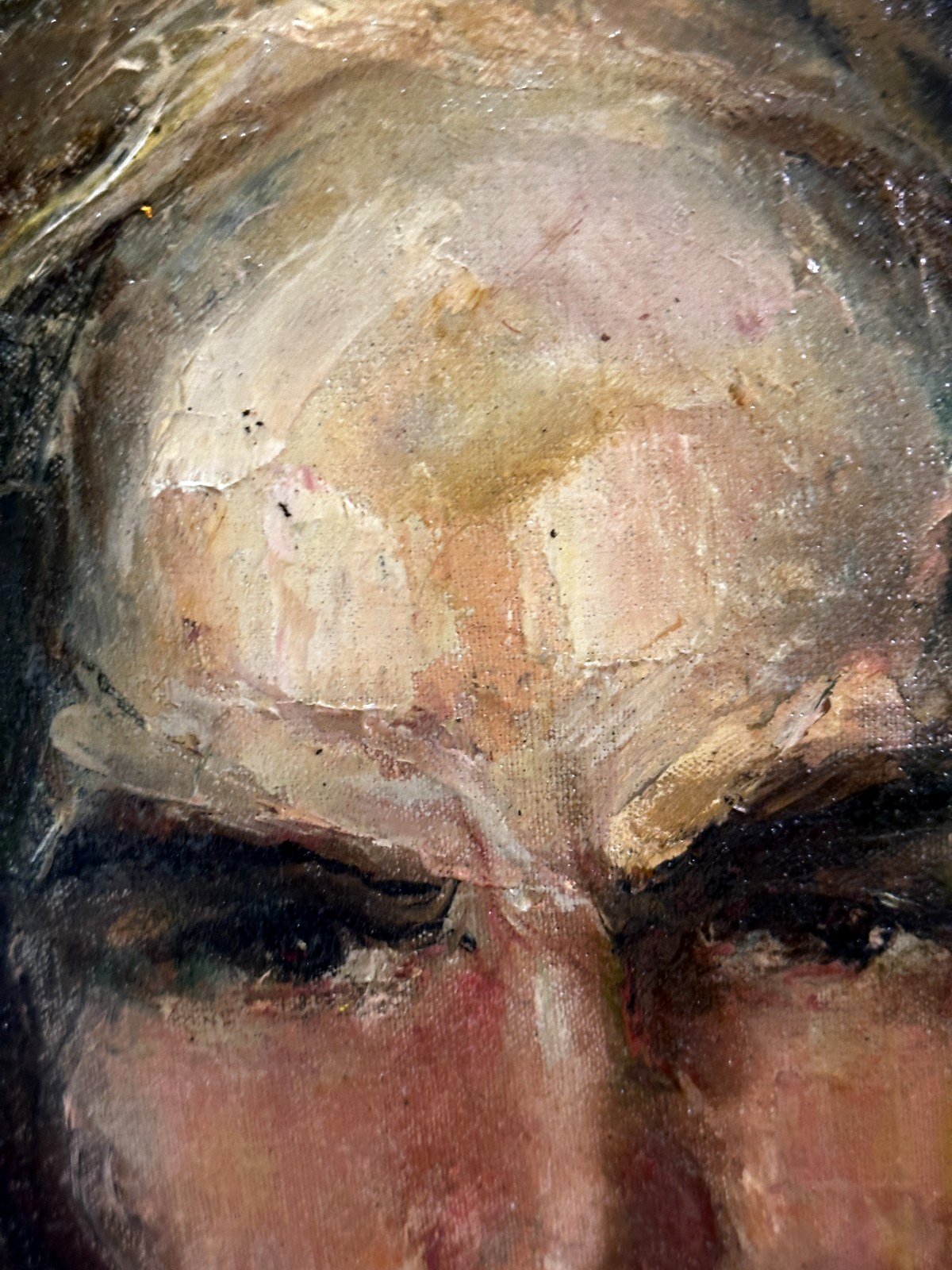 Expressives Herrenporträt Öl auf Leinwand – kraftvoller Charakterkopf - signiert3