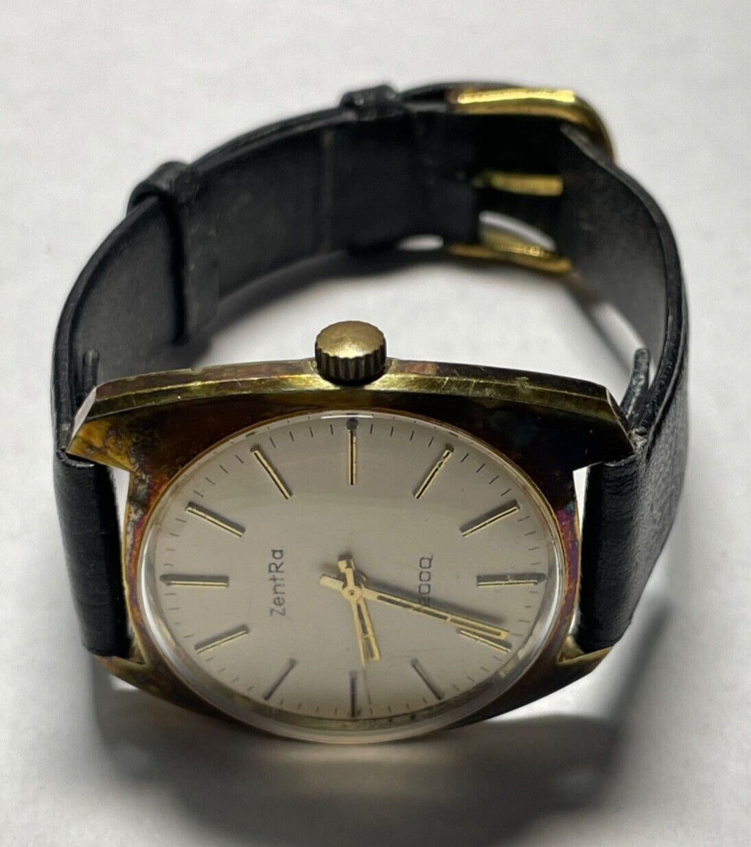 Gepflegte vintage ZENTRA 2000 Herrenuhr Handaufzug Herren Armbanduhr vergoldet5