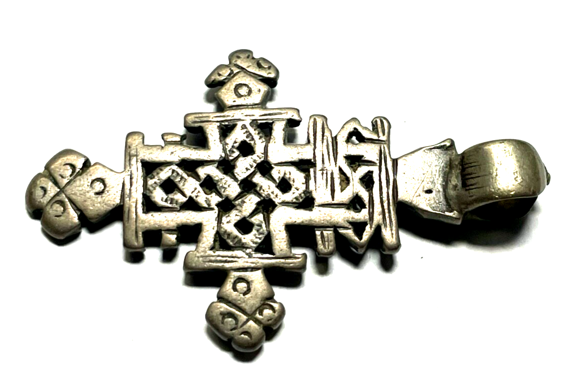 Unikat großer Zinn Anhänger Wikinger Kelten Amulett verschlungene Knoten unisex6