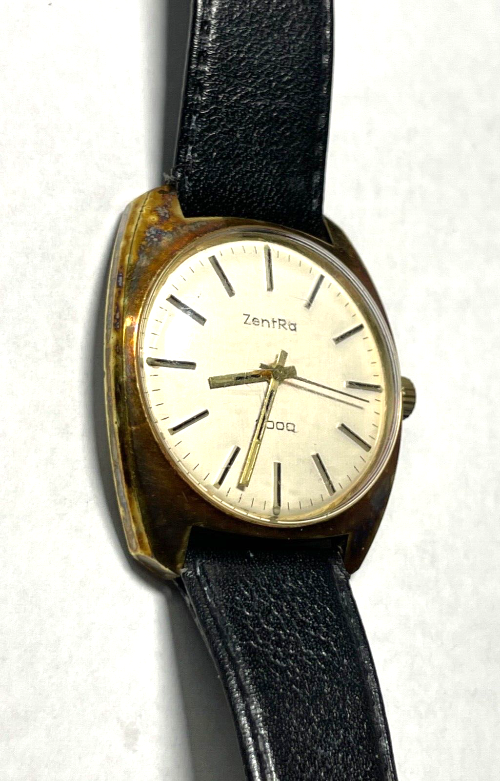 Gepflegte vintage ZENTRA 2000 Herrenuhr Handaufzug Herren Armbanduhr vergoldet3