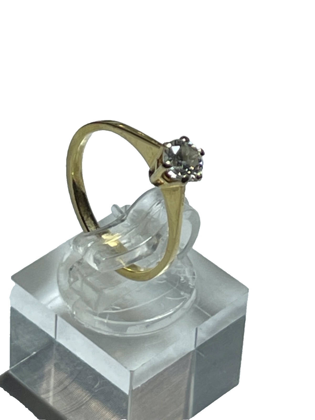 750 Gold 18 K Ring Solitär klassisch Ø16mm RG 51 Juwelier Verlobung Vorsteckring15