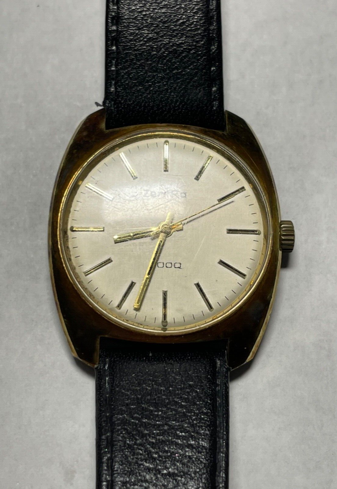 Gepflegte vintage ZENTRA 2000 Herrenuhr Handaufzug Herren Armbanduhr vergoldet2