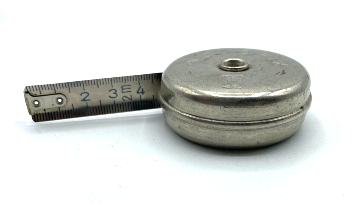 Dachbodenfund altes Maßband Metall Kapsel NOVOFIX  2 Meter Metallband flexibel2