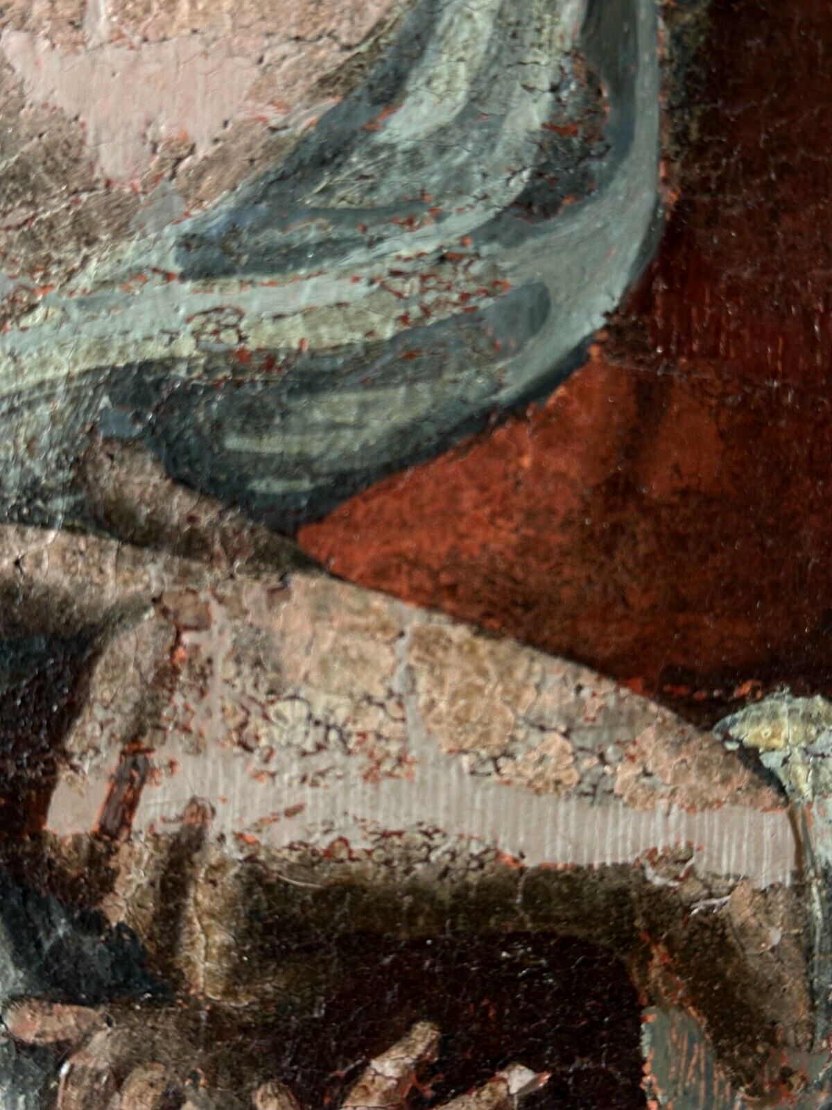 Öl auf Leinwand - barockes Gemälde - Maria lactans - stillende Mutter Gottes10
