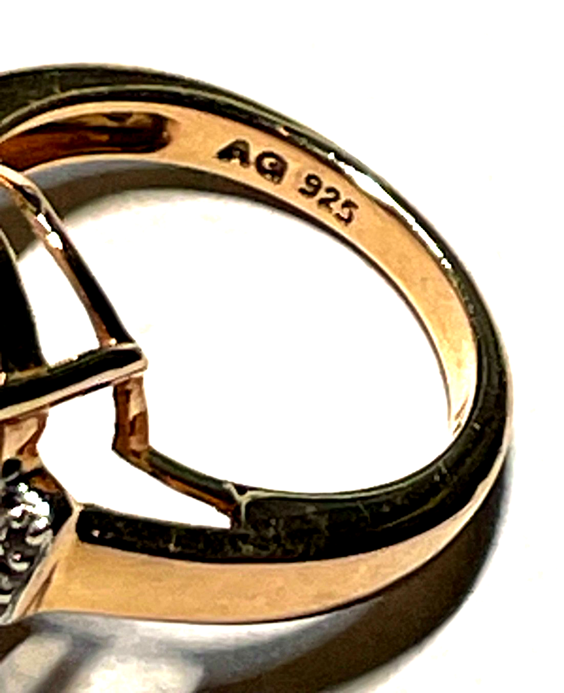 Neuwertiger Harry Ivens Ring 925 Silber rosé vergoldet mit Amethyst RG 50 Ø 15,911
