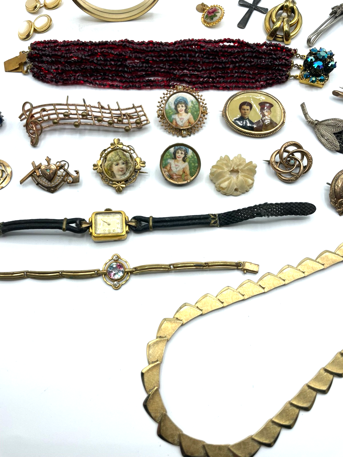 Antik Schmuck Konvolut Golddouble Dubleegold Basteln Umarbeiten + Tragen8