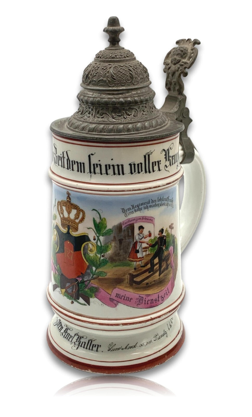 Reservistenkrug Krug 5. Comp 9. Württ. Inft. Regiment Nr. 127 Ulm - Karl Haller6