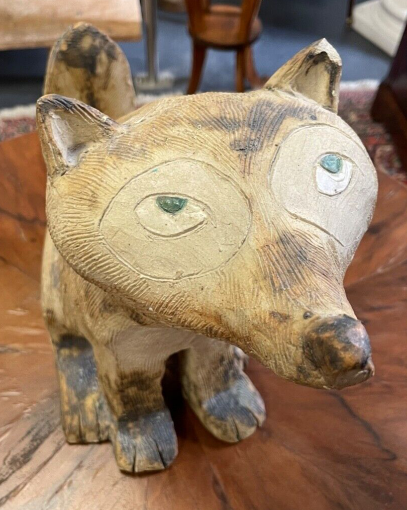 Gr. attraktive Künstler Keramik Figur Fuchs von Gloria Maliarik Skulptur Rarität3