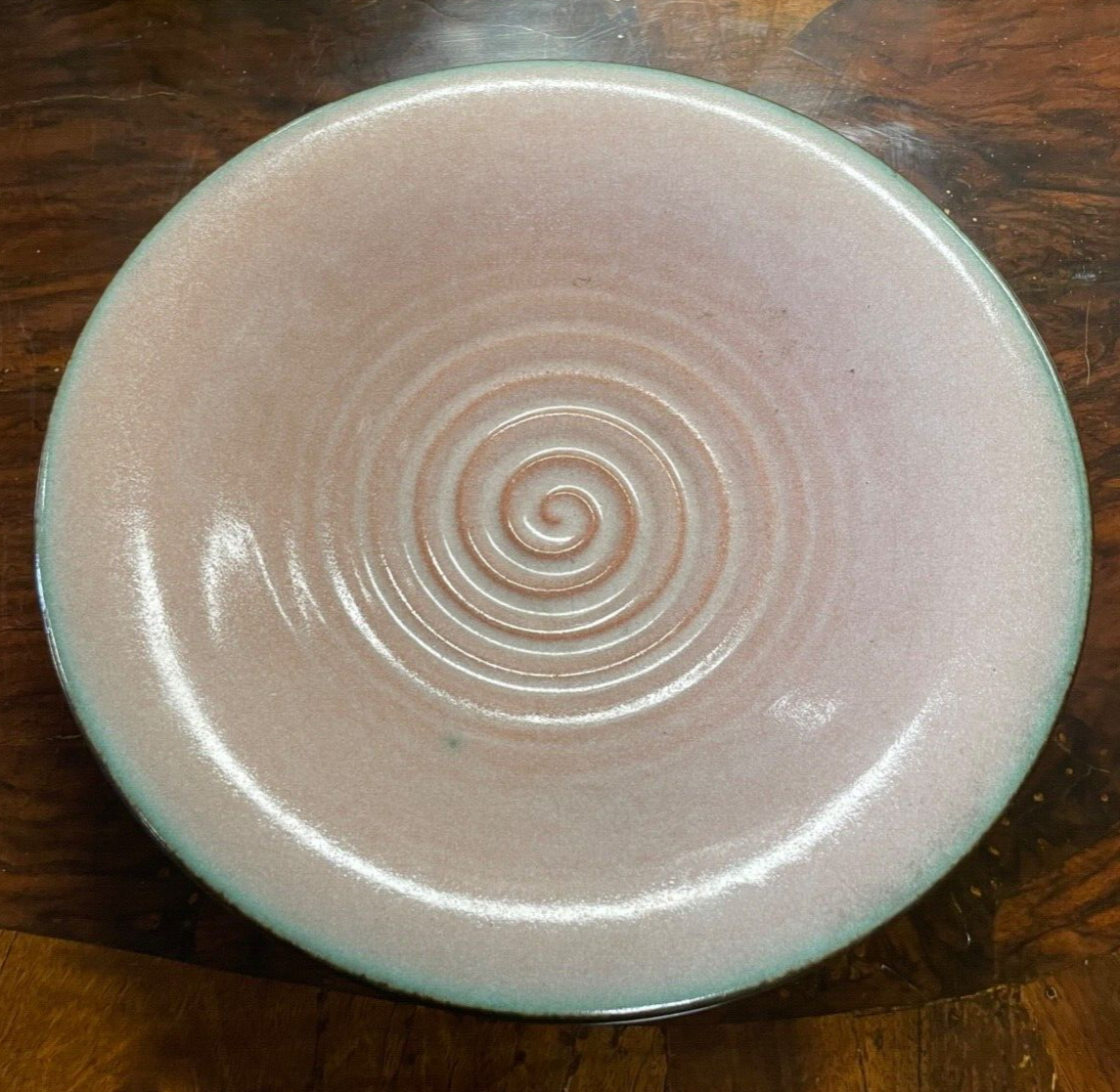 Große KARLSRUHER MAJOLIKA Art Déco Keramik Schale Martha Katzer Ø 32 cm0