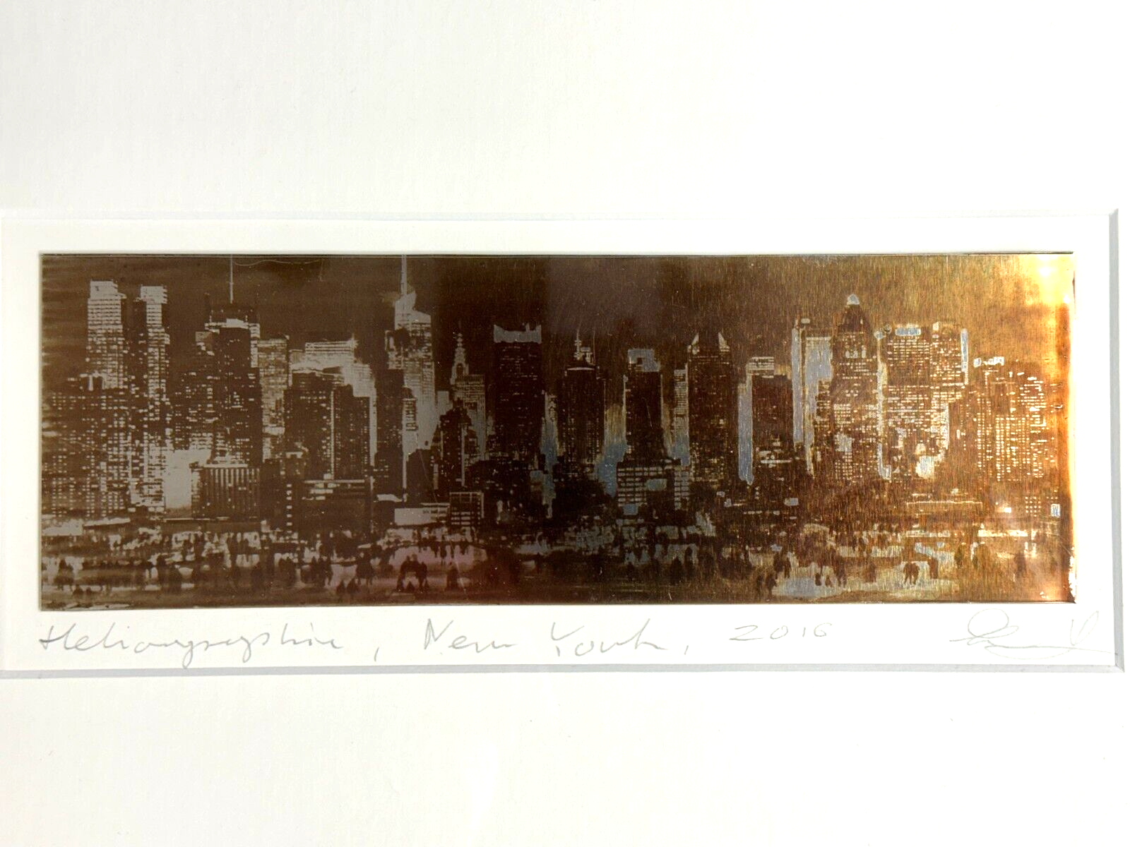 Przemek Zajfert - Heliographie - New York 2016 - signiert - gerahmt Passepartout1